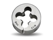 BUTTON DIE CHROME BSW 1/4 X 1 INCH O.D 